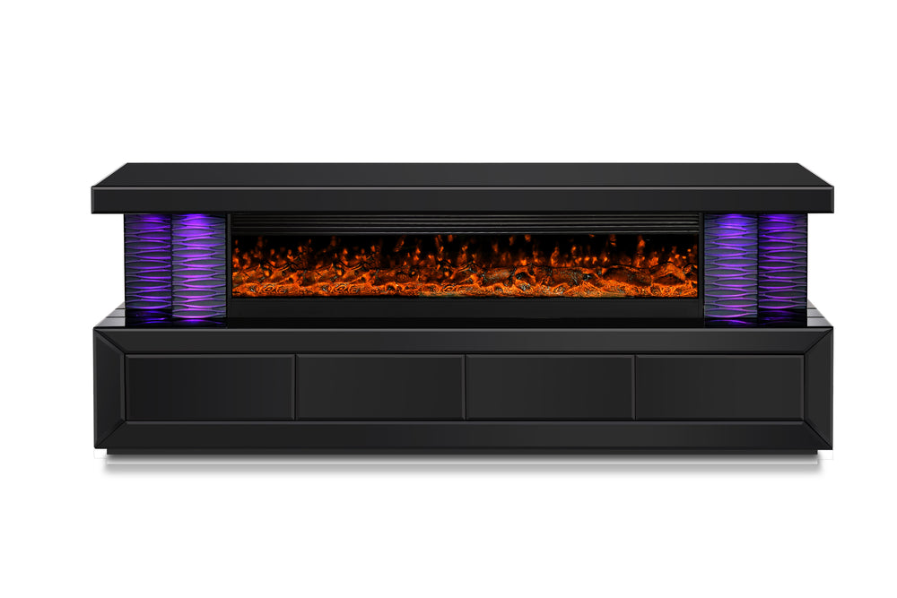 A98 TV STAND W/FIREPLACE