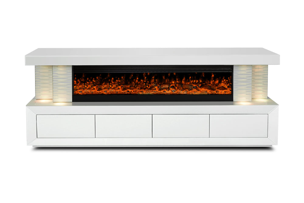 A97 TV STAND W/FIREPLACE