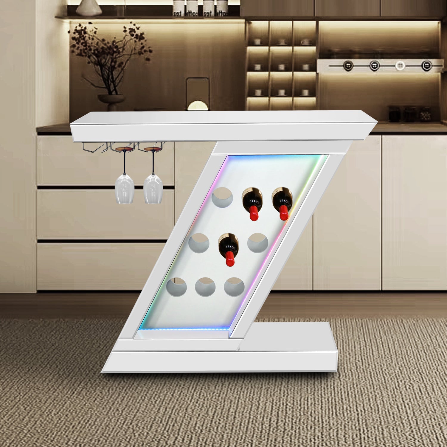 A40 Bar Table w/ Wine Storage