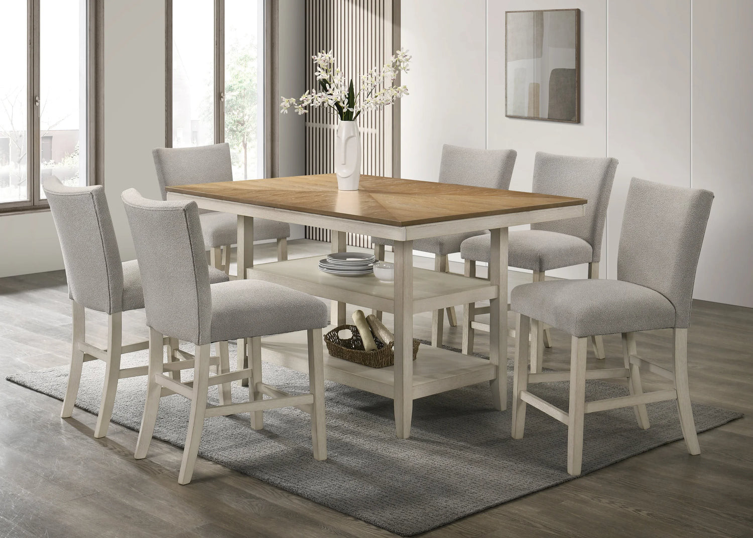Marton - Counter Height Table & 6 Chairs