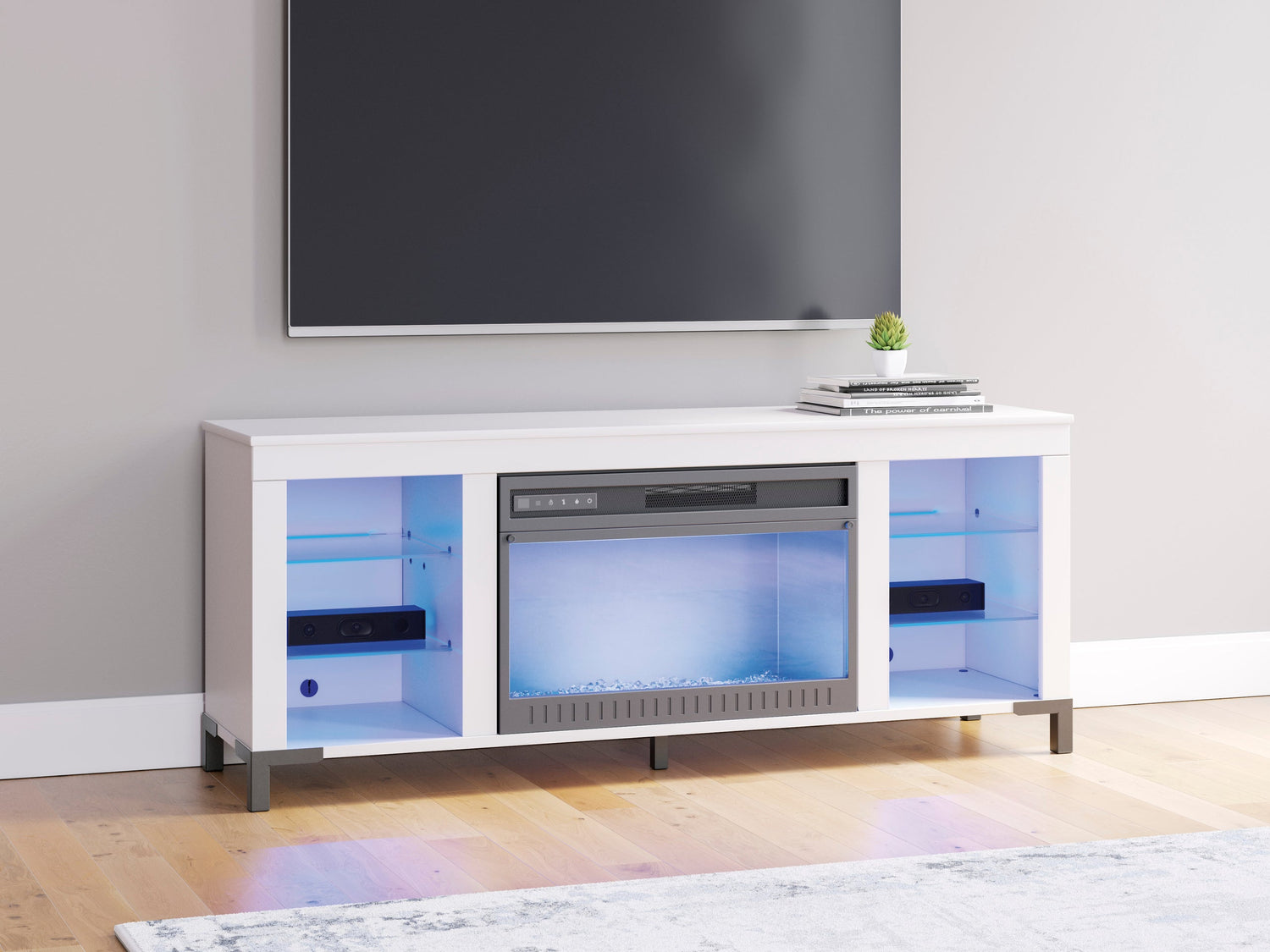 W2722-168 - TV Stand w/ Fireplace 59"L (LED Lights)