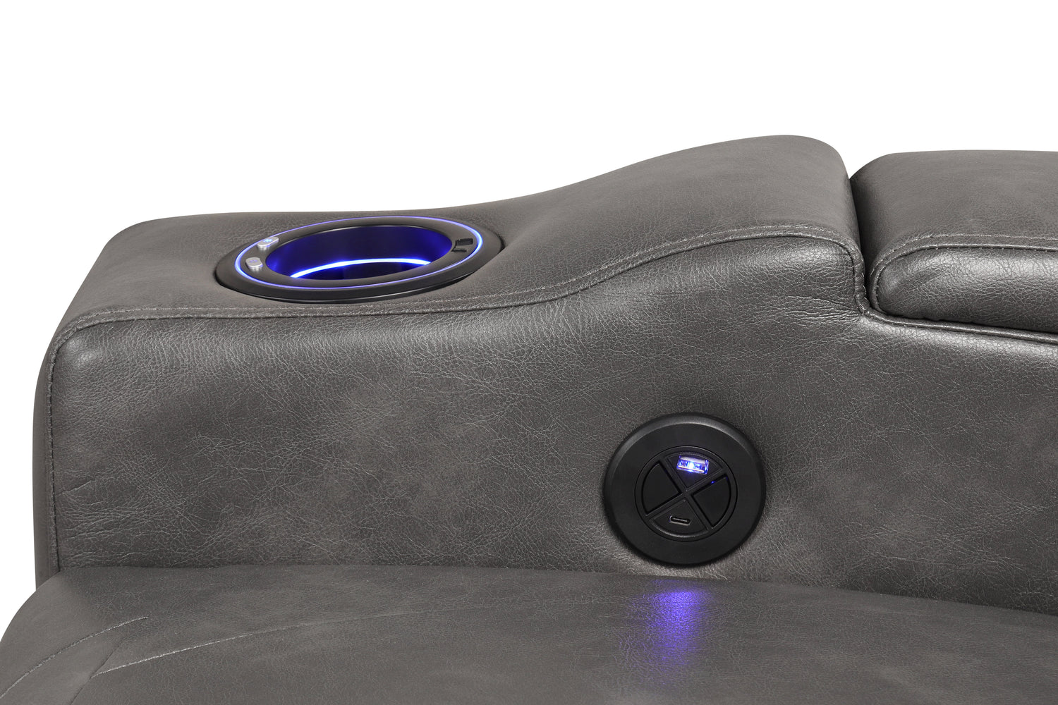 TOPGUN2 Dark Gray - Power Recliner (Bluetooth Speaker + Led Light) **NEW ARRIVAL**