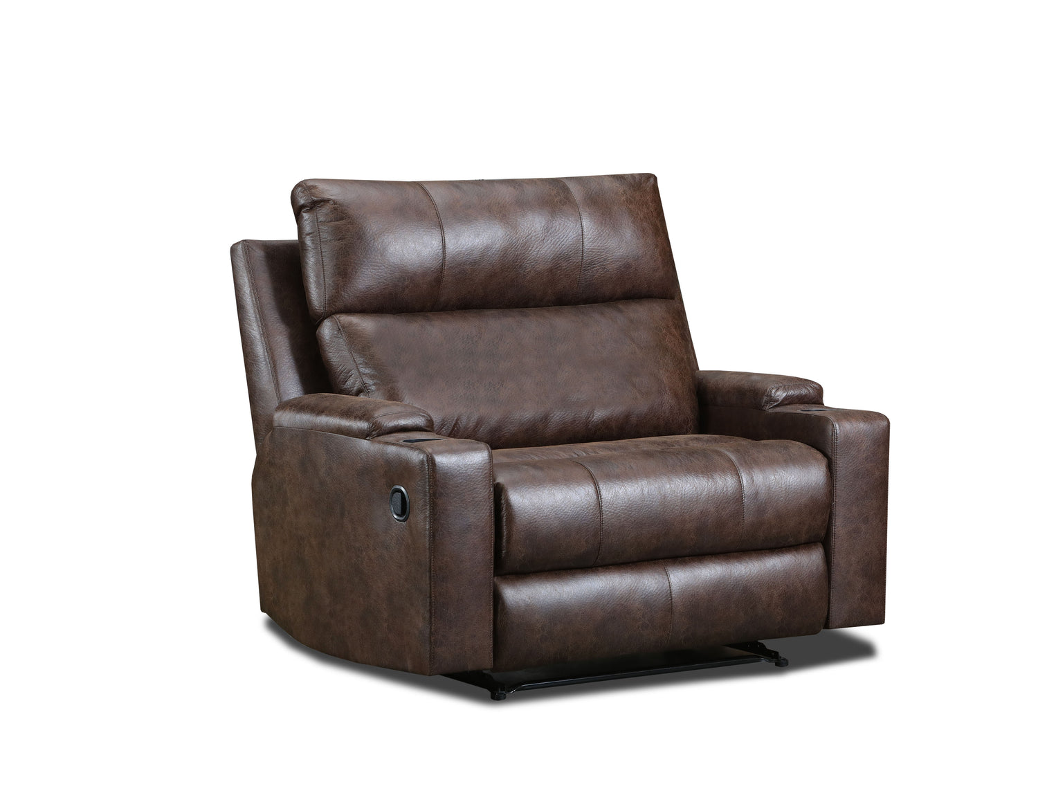 Big Man Oversized Recliner – Espresso Fabric
