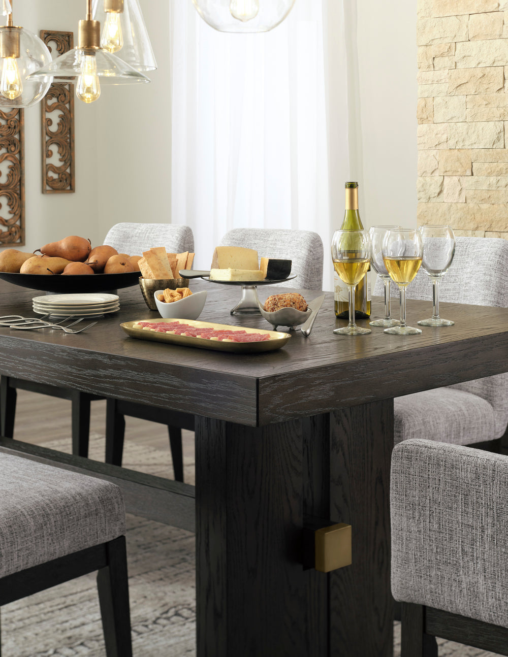 Ashley D984 - Table & 6 Chairs Set **NEW ARRIVAL**