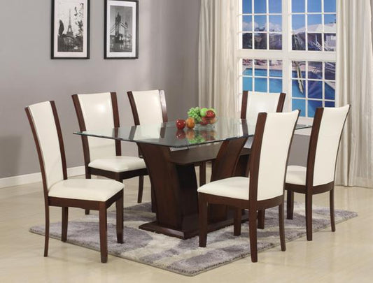 Camelia Glass Dining Table Set