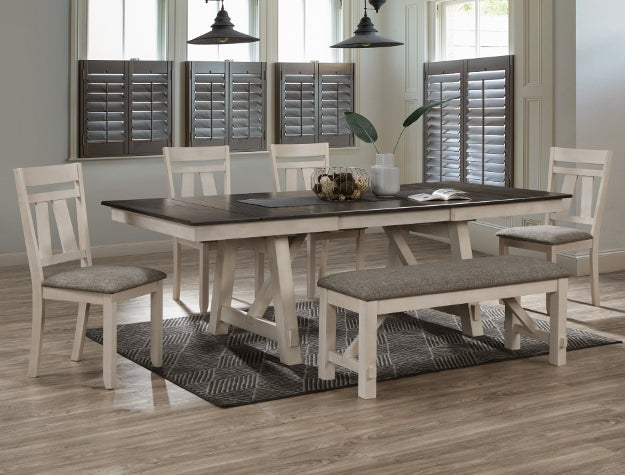 Maribelle Chalk Brown Dining Collection