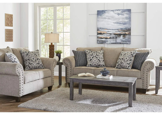 Lane Taupe Sofa and Loveseat Set