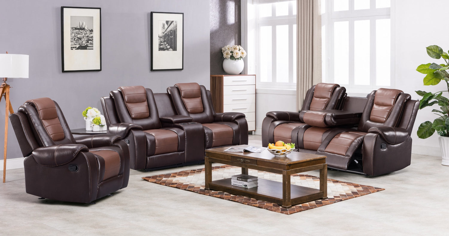 Jordan 3-PC Two Tone Sofa Recliner Set