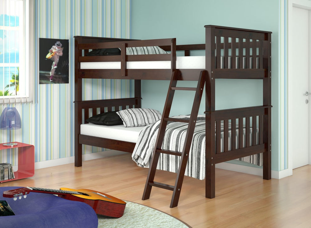 TWIN/TWIN BUNK BED (CAPPUCCINO)