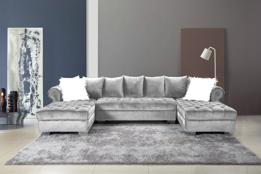 Kim Gray Velvet Sectional