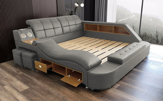 Hariana Gray Tech Smart Ultimate Platform Bed