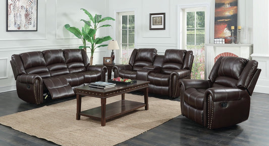 Lexington Gel Brown 3-PC Reclining Set