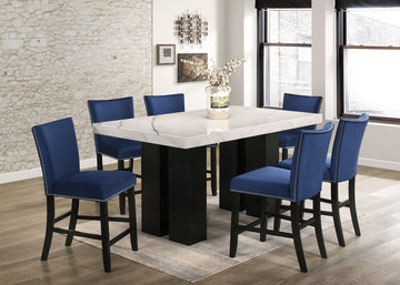 Finley Blue Counter Height Dining Room Set