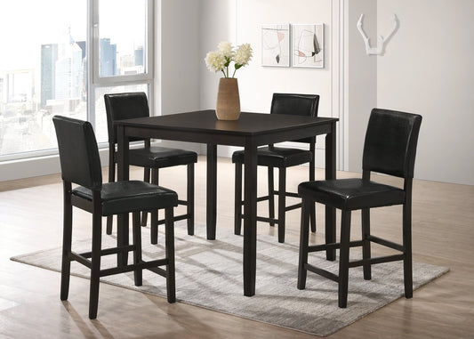 Winner Black Pub Table  w/ 4 Chairs