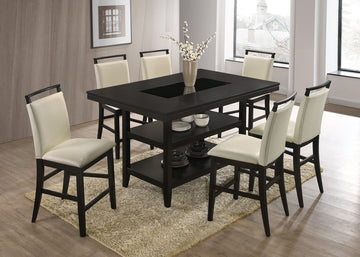 Tommy White Counter Height Dining Room Set