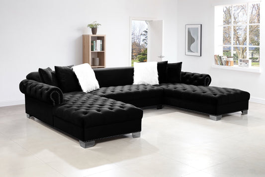 XL London Velvet Sectional