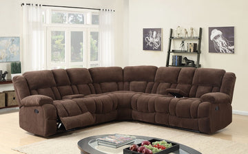 Jade Sectional Reclining Set