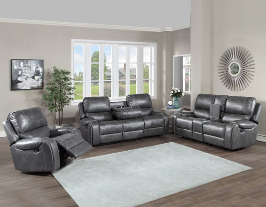 Titan Gray 3-PC Reclining Set