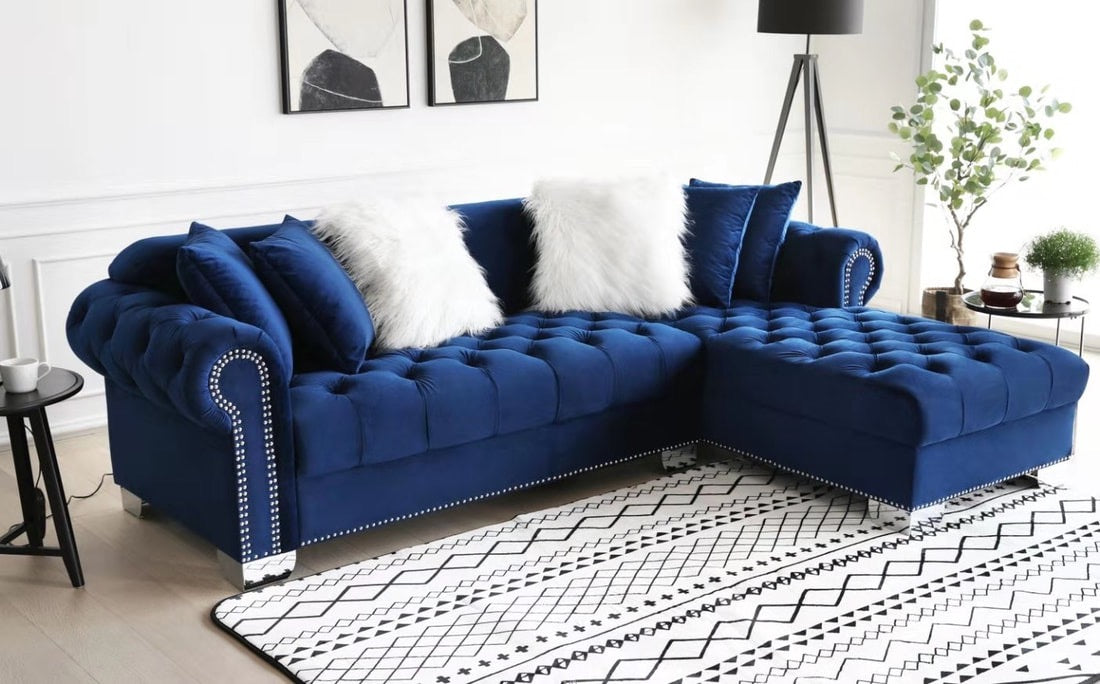 Royal Blue Sectional
