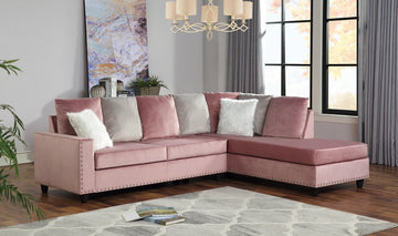 Cindy Pink Reversible Sectional