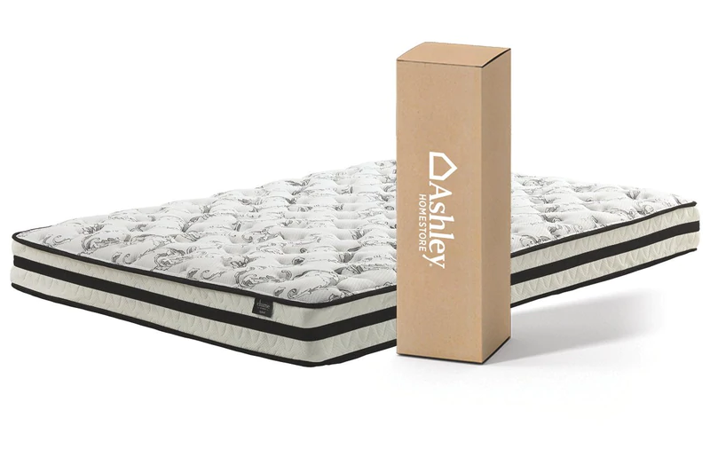 Ashely 8 Inch Chime Innerspring White Twin Mattress in a Box