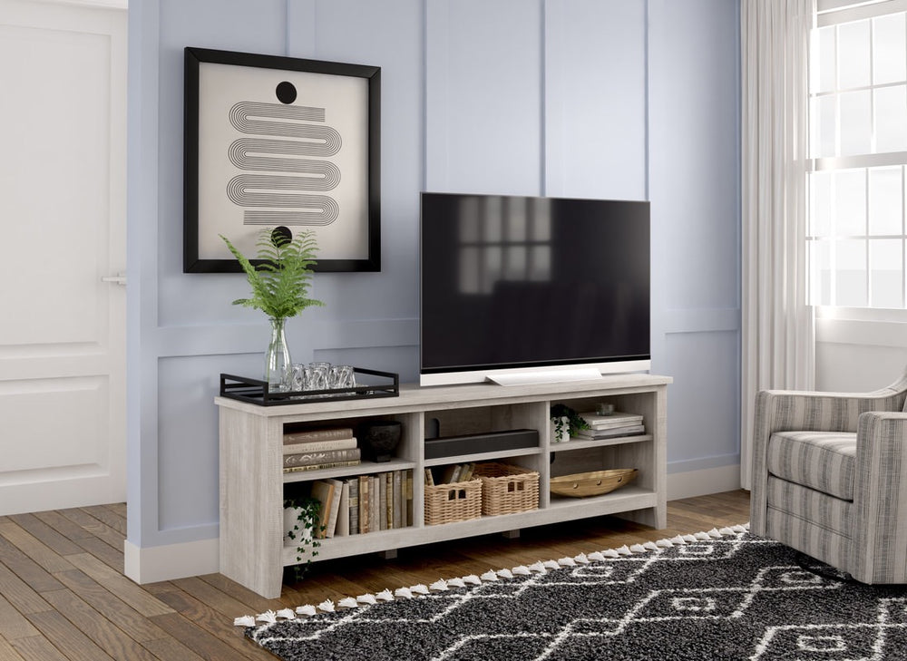 Shelby Antique White TV Stand