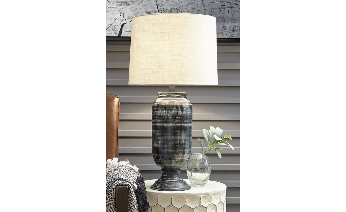 Mandelina Black Table Lamp