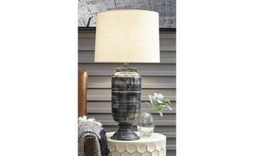 Mandelina Black Table Lamp