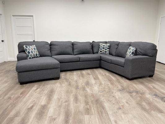 Lorenzo Gray Chenille Sectional