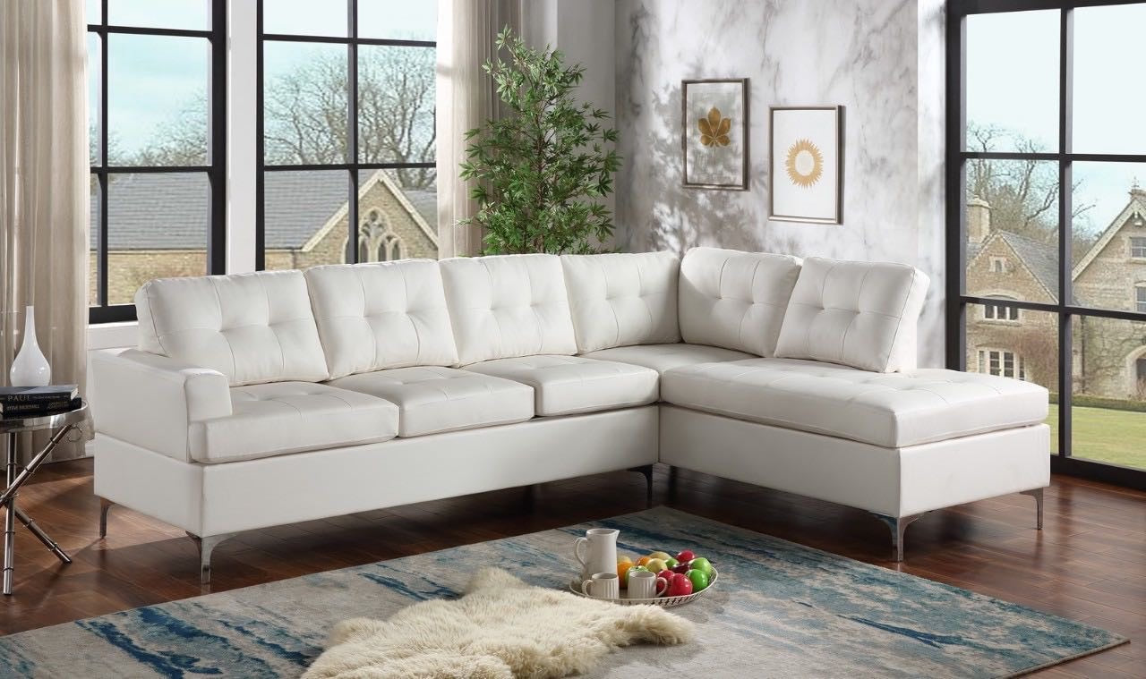 Vintage White Sectional