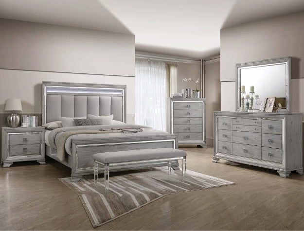 Vail Bedroom Suite – Gray | Queen & King | 4-PC & 5-PC Sets