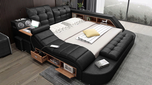 Hariana Black Tech Smart Ultimate Platform Bed