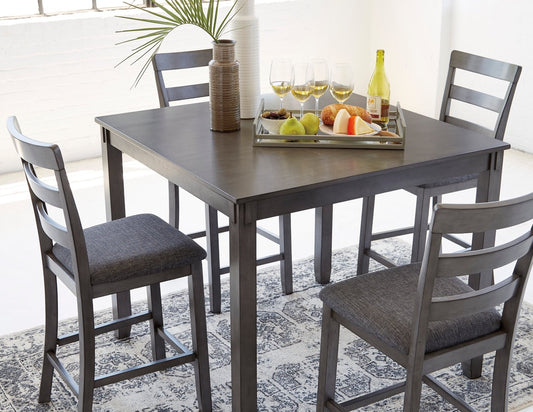 Damian 5-PC Gray Pub Table Set