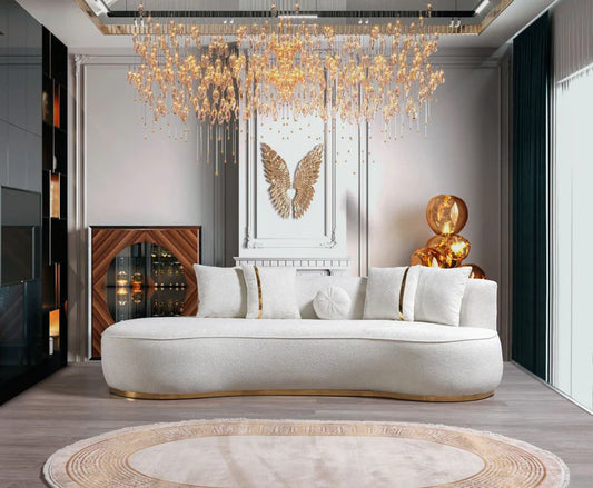 Ella Ivory Boucle Chaise Lounge