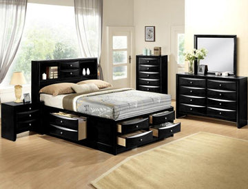 Emily Black Storage Bedroom Suite